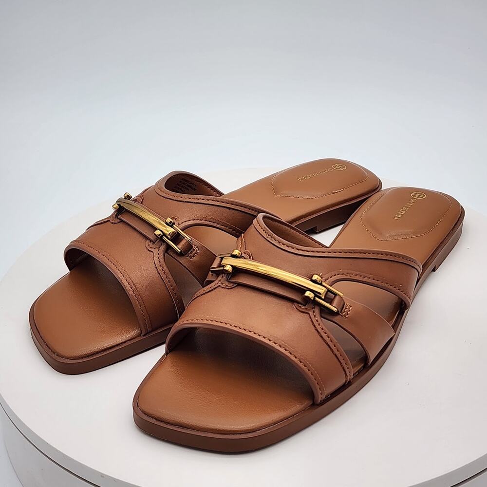 NEW - Giani Bernini FreyaAP Tobacco Bronze Slide Sandals Women's Size 10 M - Picture 5 of 9